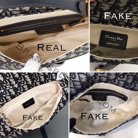 fake vs real dior bag|authentic dior saddle bag.